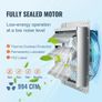 Shutter Exhaust Fan, 356 mm High-speed 1400RPM 994 CFM, Aluminum Wall Mount Attic Fan with AC-motor, Image 2