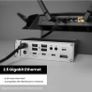 CalDigit TS4 Thunderbolt 4 Dock - 18 Ports, 98W Charging, 0.8m Cable | 2.5GbE, up to dual 6K displays, 3 x USB-C 10Gb/s, 5 x USB-A 10Gb/s ports, Thunderbolt 3, USB4 and USB-C, Mac and Win Image 6