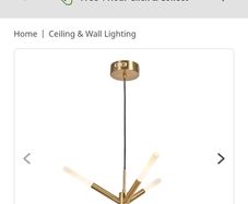 Brass Ceiling Light X 2