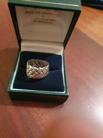 Silver weave ring