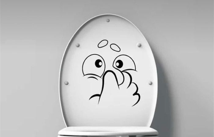 Funny toilet seat stickers