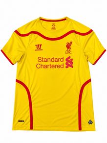 Vintage 2014/2015 Liverpool Away Warrior Away Jersey - Large Football Soccer Shirt