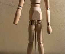 Vintage Adjustable Artists Wooden Mannequin