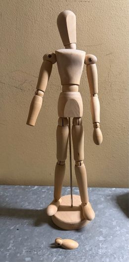 Vintage Adjustable Artists Wooden Mannequin