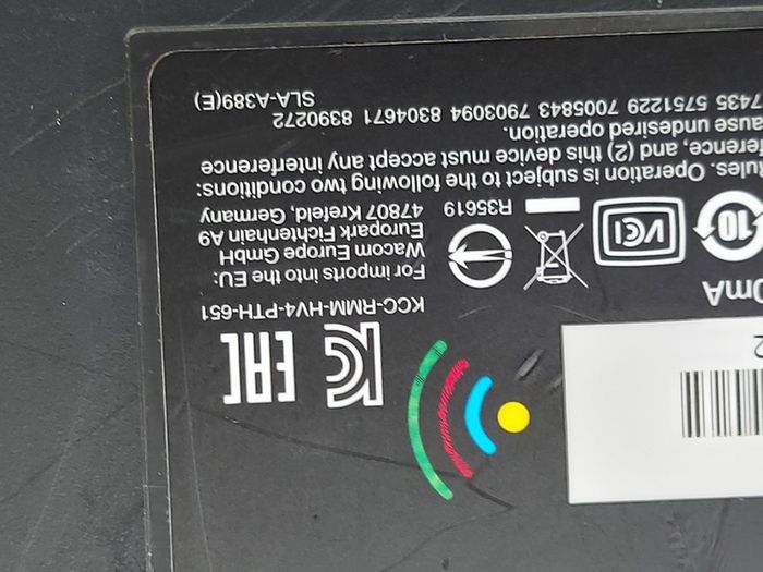 Wacom Intuos Pro Pen Tablet, Model PTH-651, in reasonable condition, not tested, do not know how to use, for parts or repair