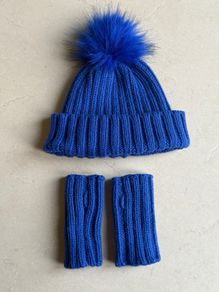 Brand New River Island Hat & Mitts Set