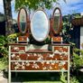 Vintage Solid Mahogany Dresser Image 10