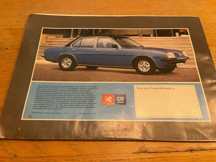 Vauxhall 1980 all model catalogue