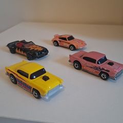 Vintage 1970's Mattel Hot Wheels Cars x4