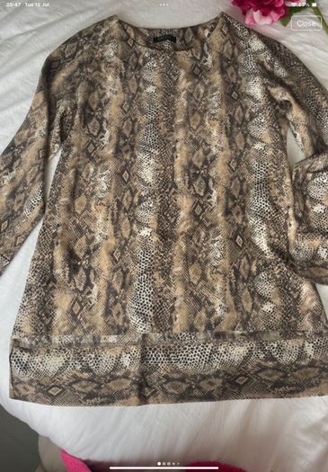 tunic top savida animal print tunic top size 12