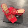 EGO red strappy lace-up heels Image 3