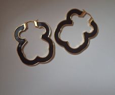 Bear silhouette earrings
