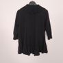 Vogue Black Open Front Layered Ruffle Waterfall Cardigan Cover Up Size XL Image 2