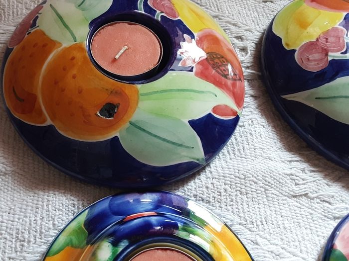 set of four tea light holder's