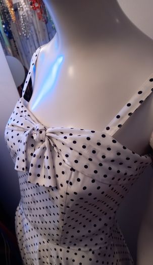 1970s Tricoville Vintage Polka Dot Dress