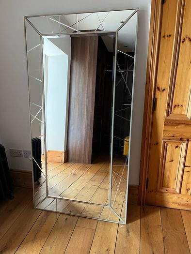Large mirror 90cm wide x 170cm high