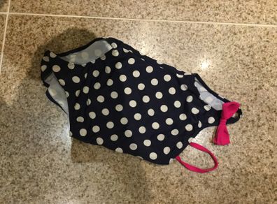 Girls polkadot swimsuit. Age 3