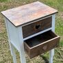 Rustic Bedside Table with Two Drawers Image 4