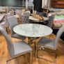 Marble Effect 1 meter Table With 4 Chairs Image 3