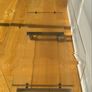 Vintage Clear Lucite/Acrylic Tv Stand/Shelf Unit on Chrome Casters. Image 4