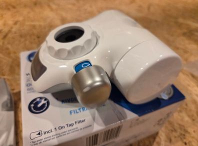 On-tap Brita water filter with usage LED indicator