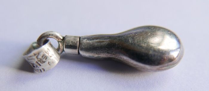 Vintage Sterling Silver 925 Perfume Tear Drop Pendant or Kohl Liner
