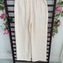 trousers Bnwt Zara cream wide leg trousers medium modal fabric Image 9