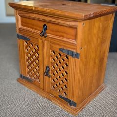 TV Console / Side Cabinet with Lattice Door