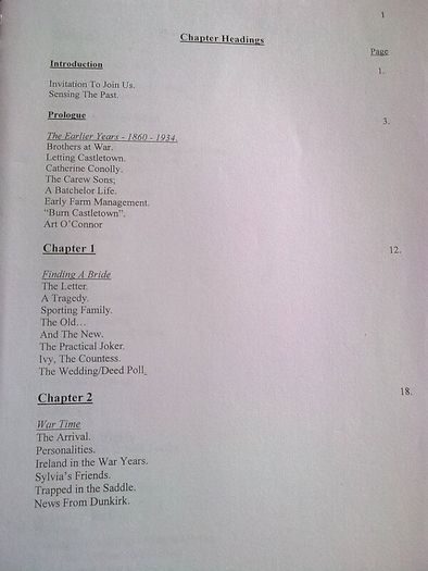 Typescript of a book on Castletown House Ireland Irish history Co. Kildare