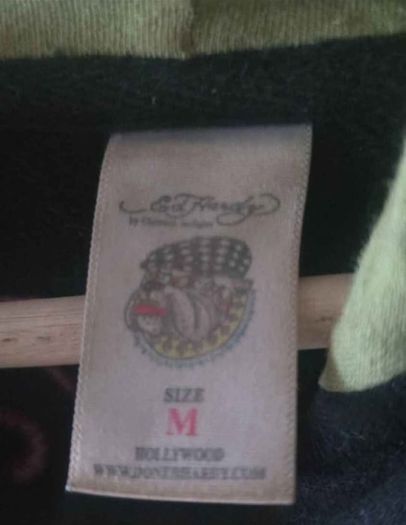 Vintage Y2K ED Hardy by Christian Audigier Zip Hoodie (SIZE M)