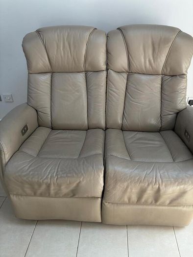 Free italian leather 2 sofa