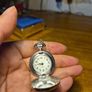 Vintage Locket Watch Pendant with Floral Theme. New Batteries. Image 4