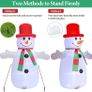 4FT Christmas Decorations Inflatable Snowman, Outdoor Xmas Decorations Built-in Bright LED Light Blow Up Yard Inflatable Christmas Decorations for Indoor Garden Image 5
