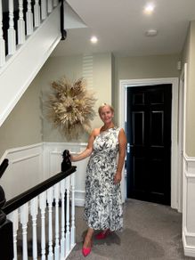 h&m one shoulder dress
