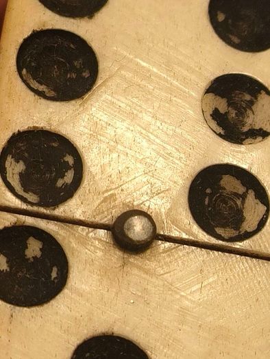 Circa 1900 Bone and Ebonised Domino Set
