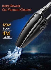 120W 3600mbar Car Vacuum Cleaner High Suction For Car Wet And Dry dual-use Vacuum Cleaner Handheld 12V Mini Car Vacuum Cleaner