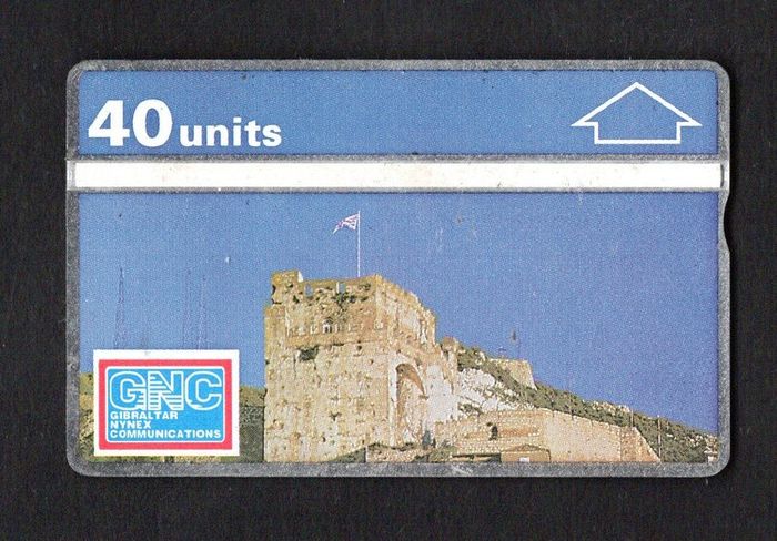 1991 Gibraltar 40 unit Moorish Castle (Landis & Gyr (Optical)) Phonecard
