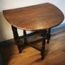 Vintage antique double leaf table Image 2