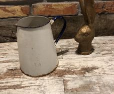 vintage enamelled jug