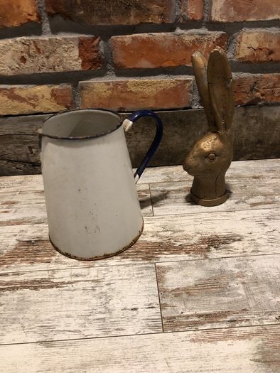 vintage enamelled jug