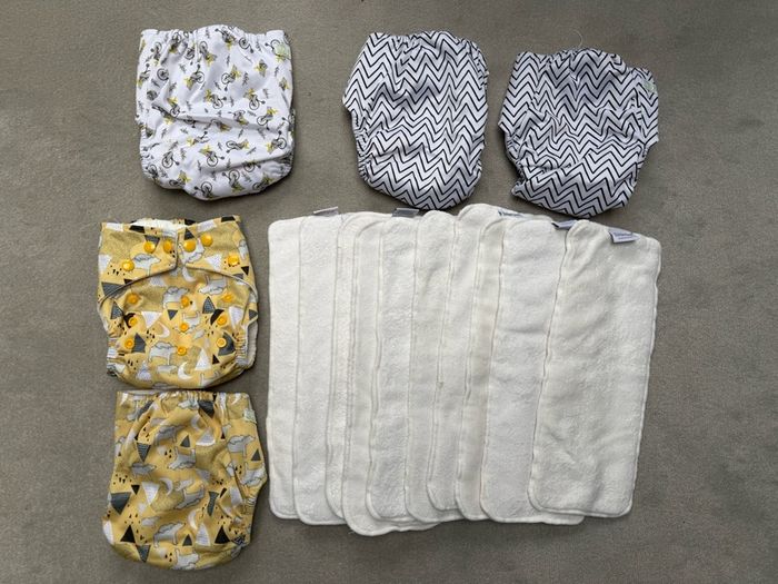 Baba+Boo Pocket Cloth Nappies 5 10 Bamboo Inserts