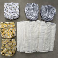 Baba+Boo Pocket Cloth Nappies 5 10 Bamboo Inserts