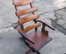 Antique dentist's chair, late 19th C, Irish, handmade, D18