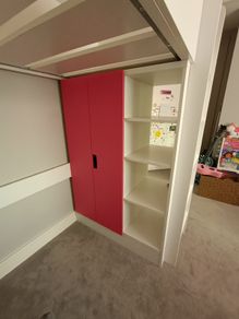 IKEA loft bed (pink)