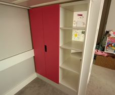 IKEA loft bed (pink)
