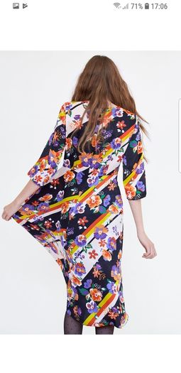 ZARA NEW midi floral dress