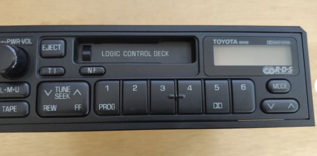 Toyota Vintage Single DIN RDS Radio Cassette Player 58406