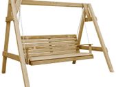 Garden Swing Bench Impregnated Pinewood 205x150x157 cm