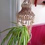 vintage 1960 seashell hanging planter Image 2