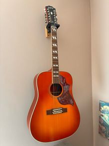 Epiphone Inspired By Gibson Hummingbird Masterbilt 12-string - Aged Cherry Sunburst Gloss